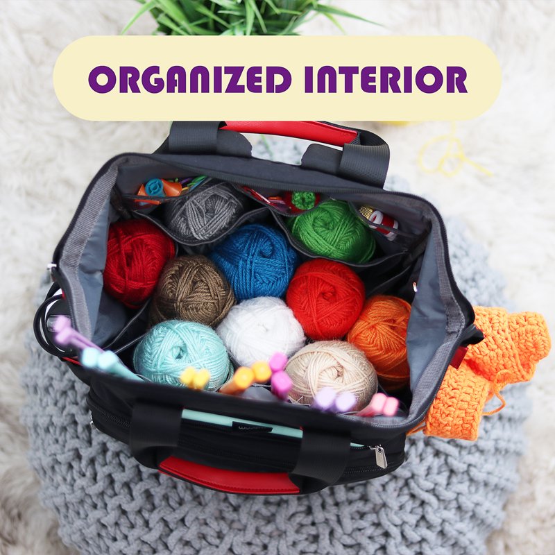 Crochet Kit for Beginners with Yarn & Storage Backpack - All Variants