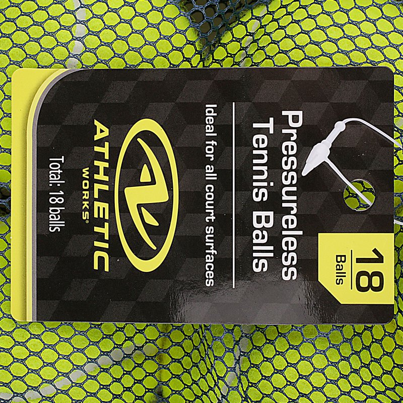 Pressureless Tennis Balls 18-Pack for Practice, Training & Dog Play