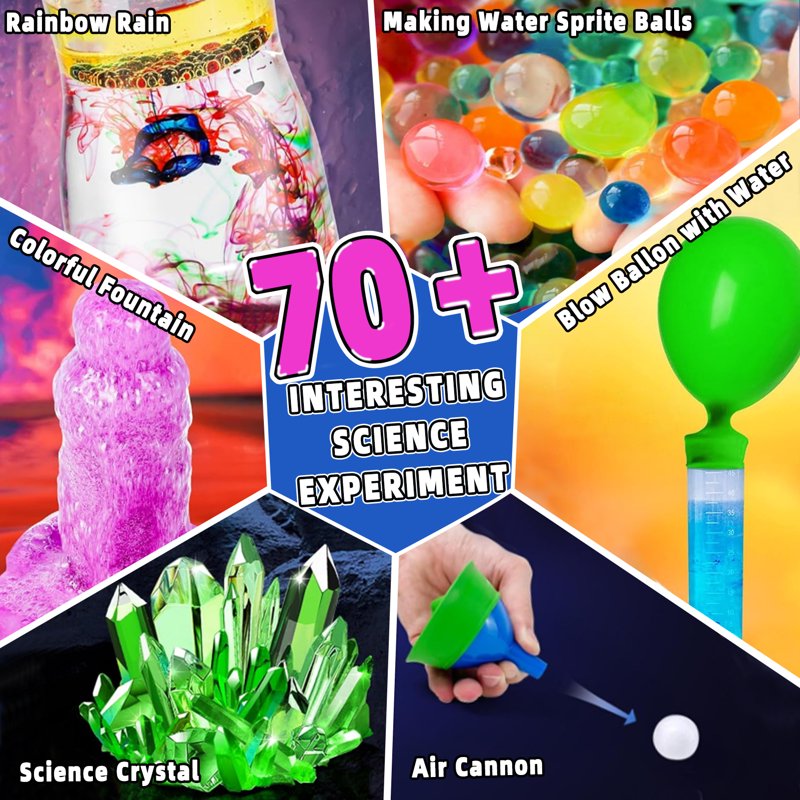 Kids Science Kit with 70+ Experiments STEM Educational Toys for Ages 8-12