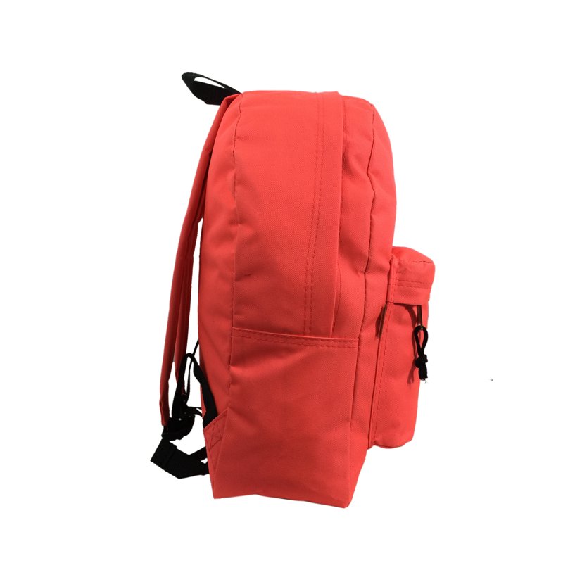 Unisex 16-Inch School Backpack with Double Zipper & Padded Straps - Multiple Colors