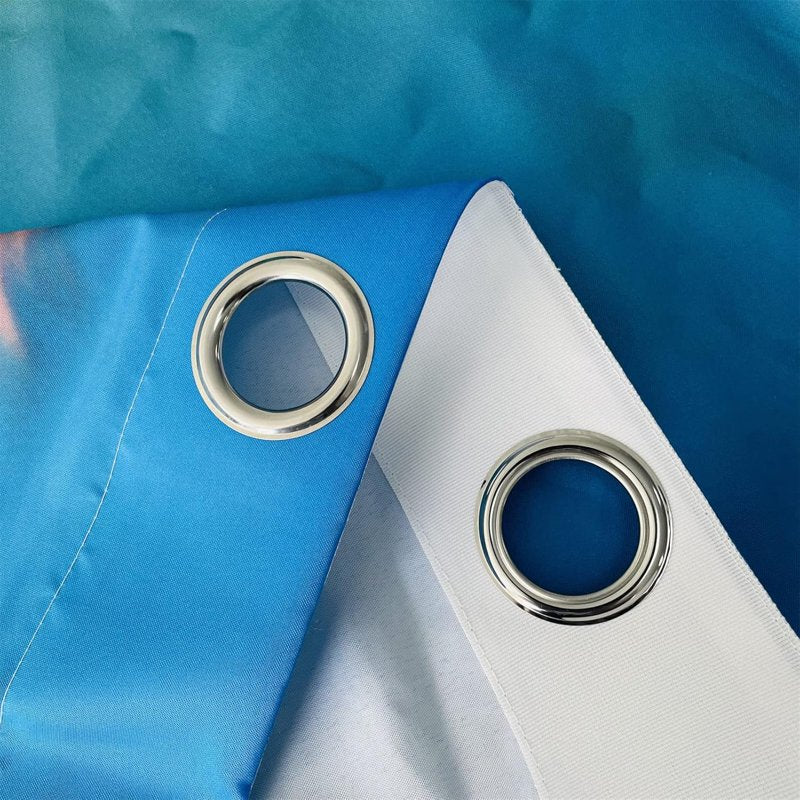 Beach Landscape Waterproof Curtains for Bedroom & Living Room - 2 Panels