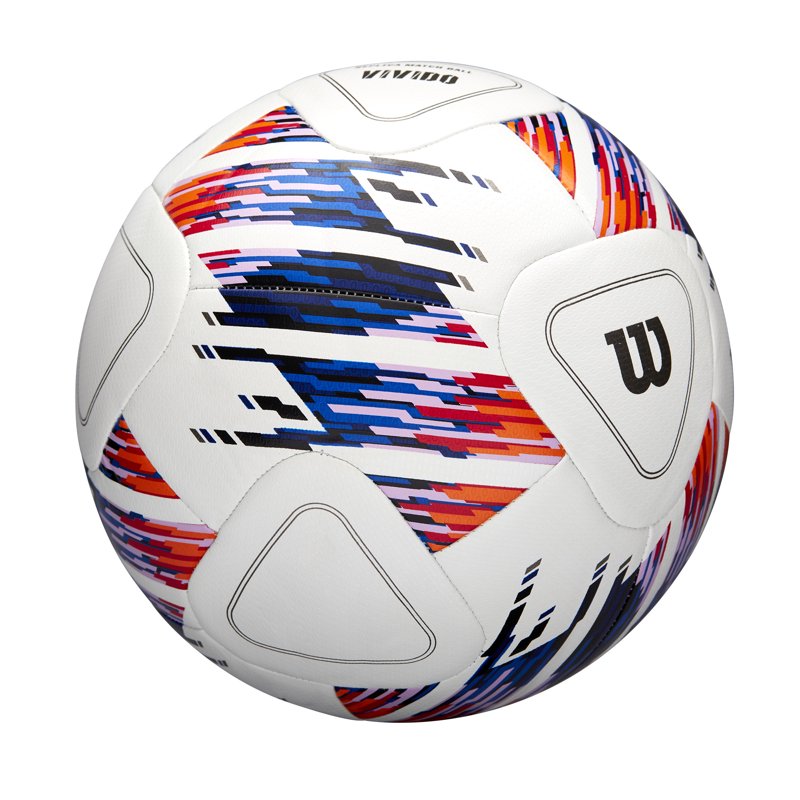 Wilson NCAA Vivido Replica Soccer Ball - White/Orange/Purple, Size 5 - Variation 5