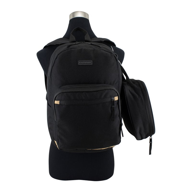 Unisex 17-Inch Backpack & Lunch Box Set for School & Commuting