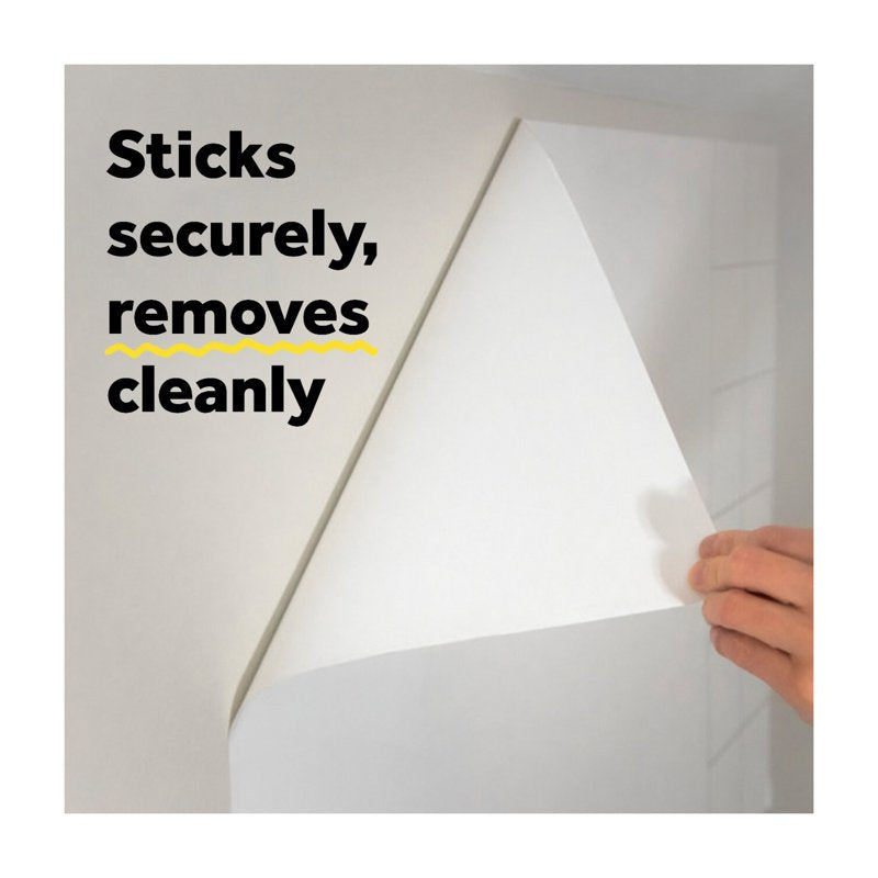 Self-Stick Dry Erase Film Surface - White 3x2 Ft, Reusable Whiteboard