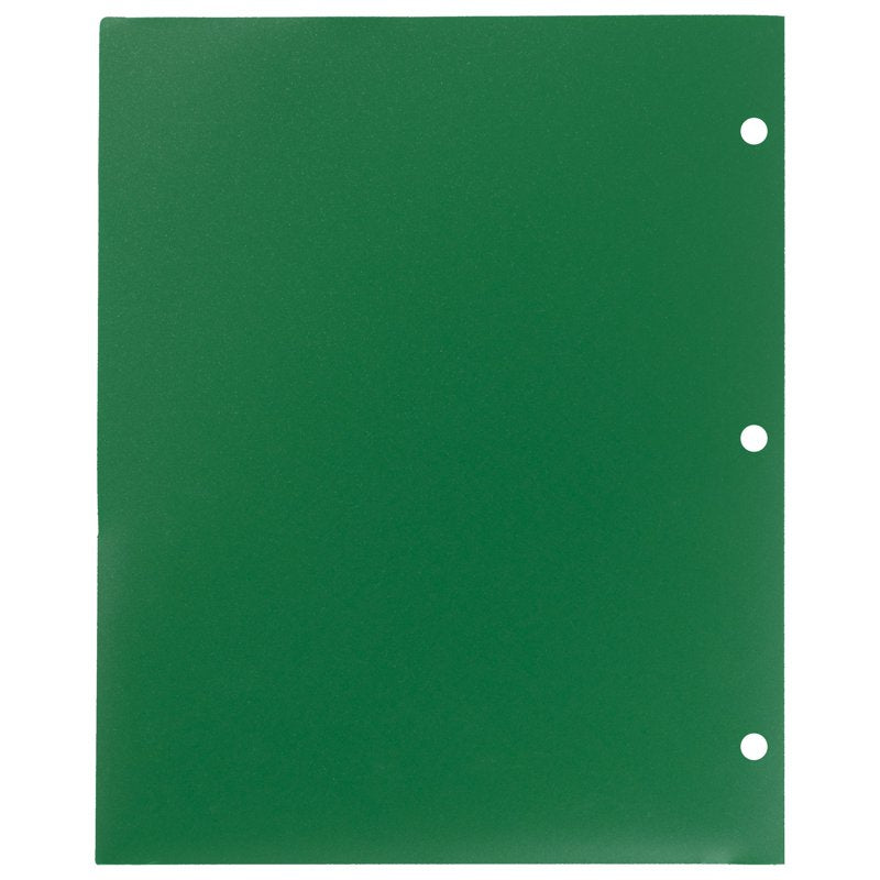 2-Pocket Plastic Folder with Tabs and Reinforced Spine for School and Office Use