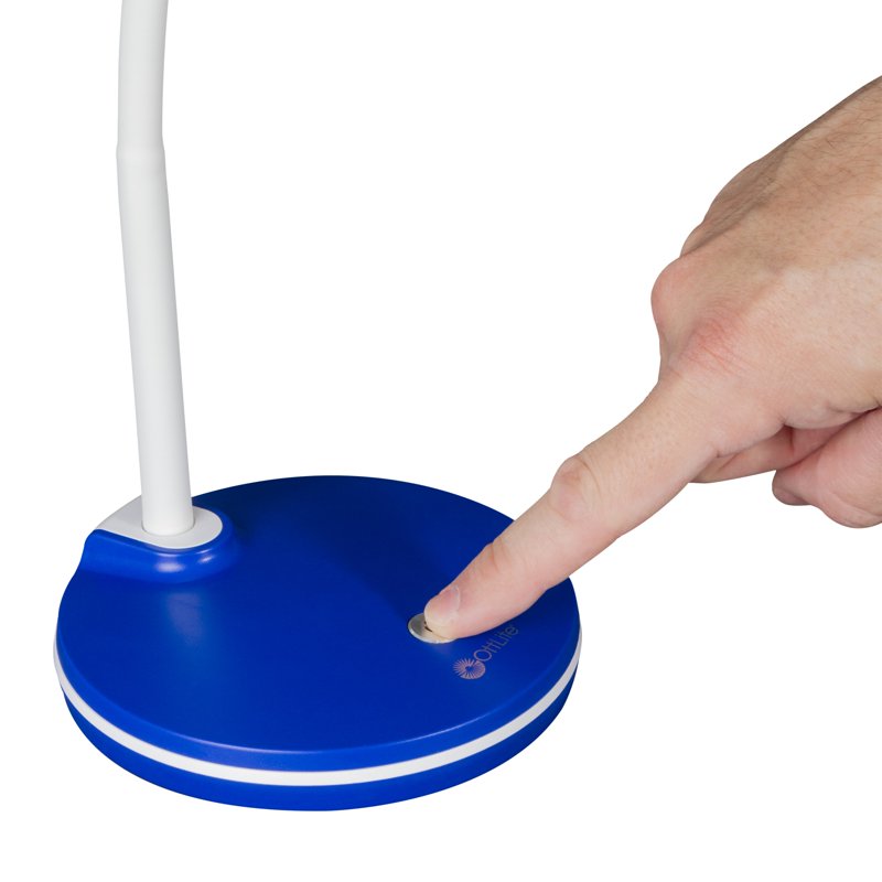 LED Desk Lamp with Touch Controls & Adjustable Neck - Modern Office Light