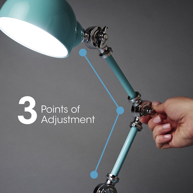 LED Desk Lamp with USB Charging Port - Healthier Eye Care, Adjustable Light
