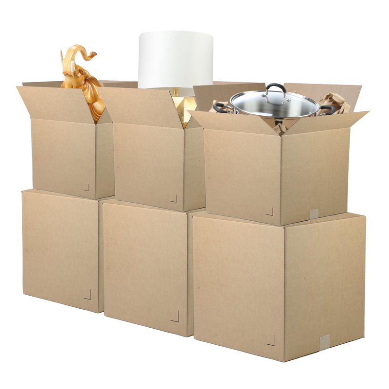 Large Moving & Storage Boxes Pack - 18x18x18 Inch Corrugated Cardboard, Eco-Friendly, Recyclable