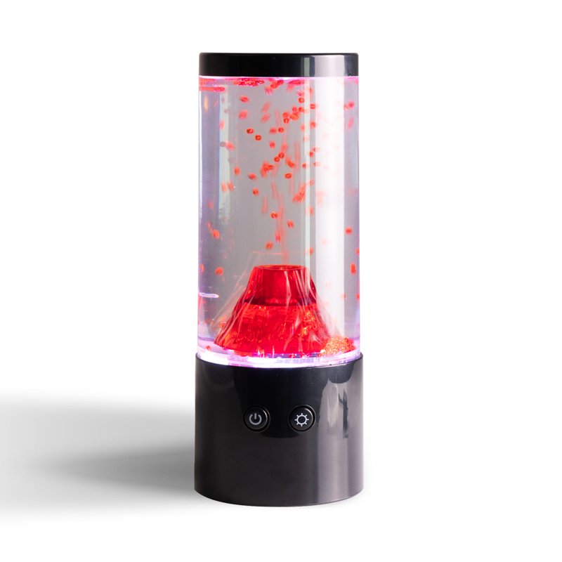 RGB Volcano LED Mood Night Light - USB Powered, Motion Simulation