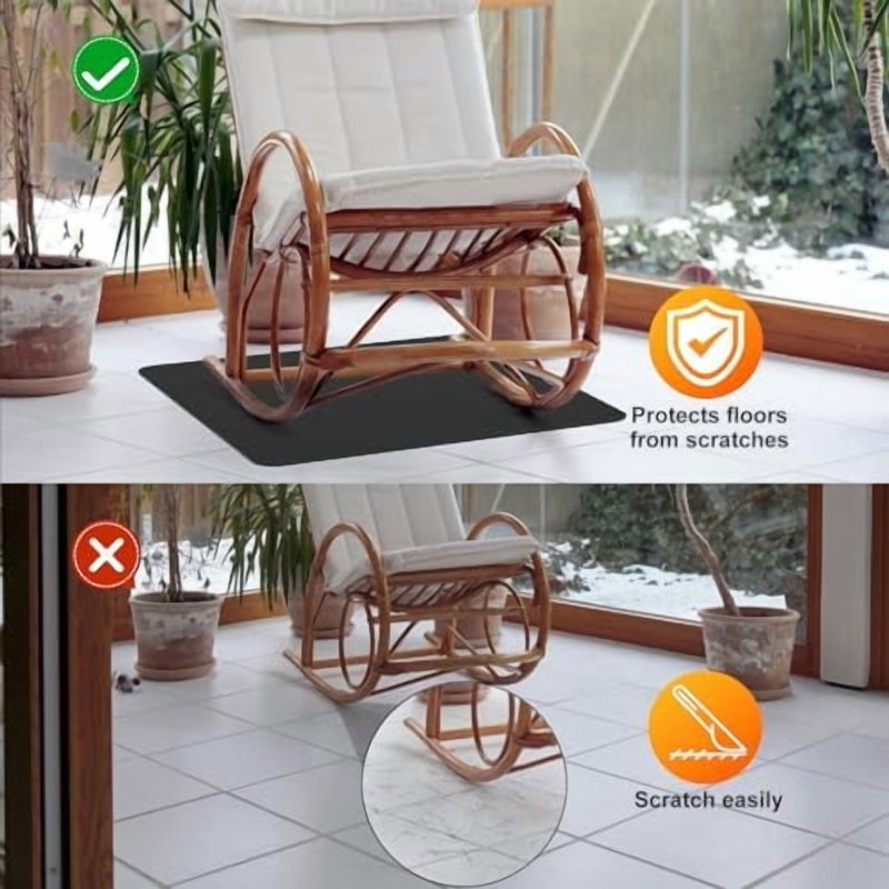 Non-Slip Recliner Chair Mat for Hardwood Floors - Protect & Stabilize