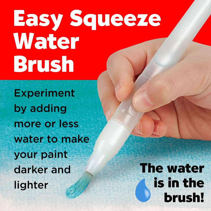 Kids Watercolor Paint Set for Beginners - Child Art Supplies with Brushes & Paper