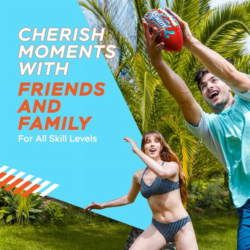 Waterproof Football for Lawn Pool Beach Lake Outdoor Play - Kids & Adults
