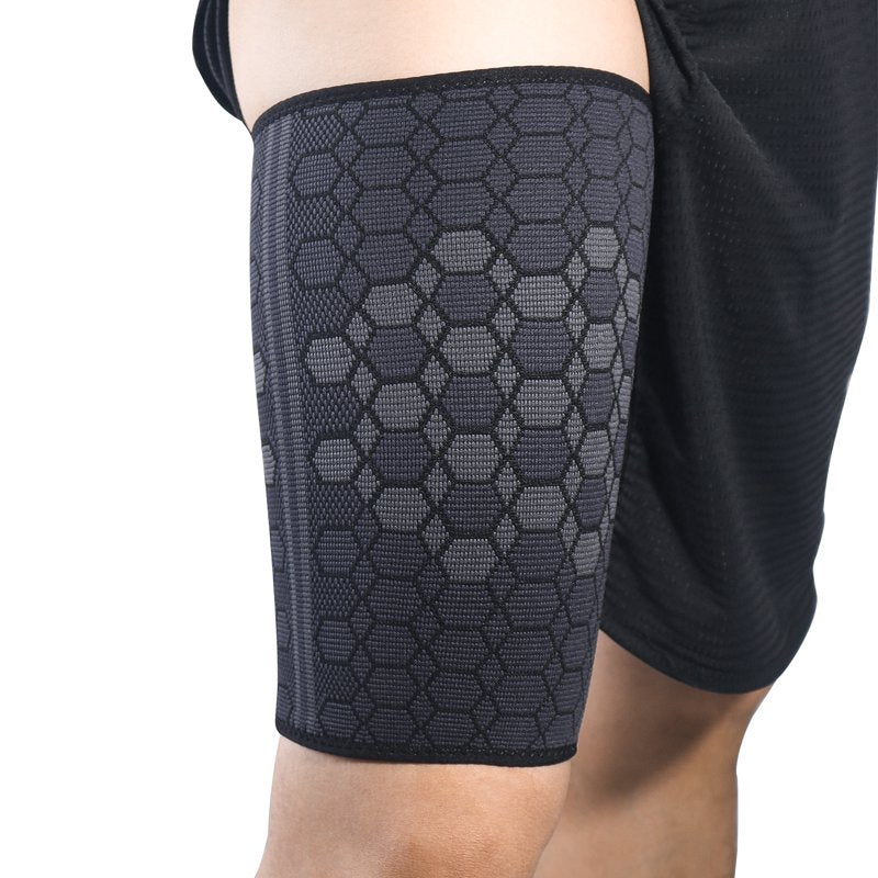Thigh Compression Sleeves Black 2-Pack - Support & Recovery for Athletes