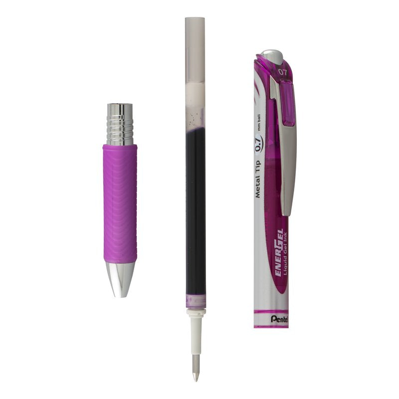 Gel Pens Set - Medium Point, Refillable, Assorted Colors, 3 Pack