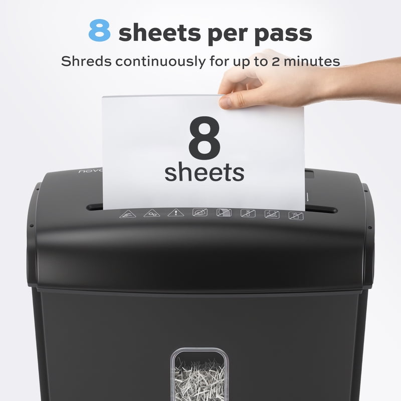 High-Security Micro-Cut Paper Shredder with Credit Card and Staple Shredding for Home Office