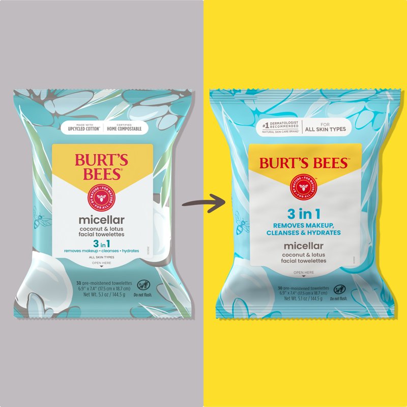 Micellar Coconut and Lotus Makeup Remover Wipes - 3 Pack, 30 Count