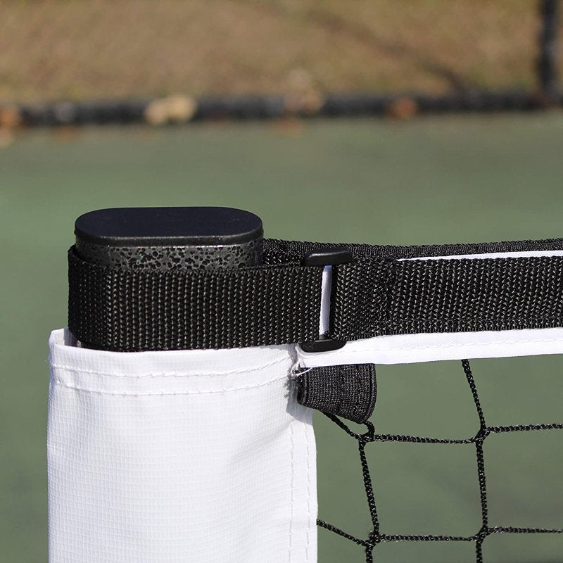Portable Pickleball Net System with Wheels - Deluxe Aluminum & Steel Frame
