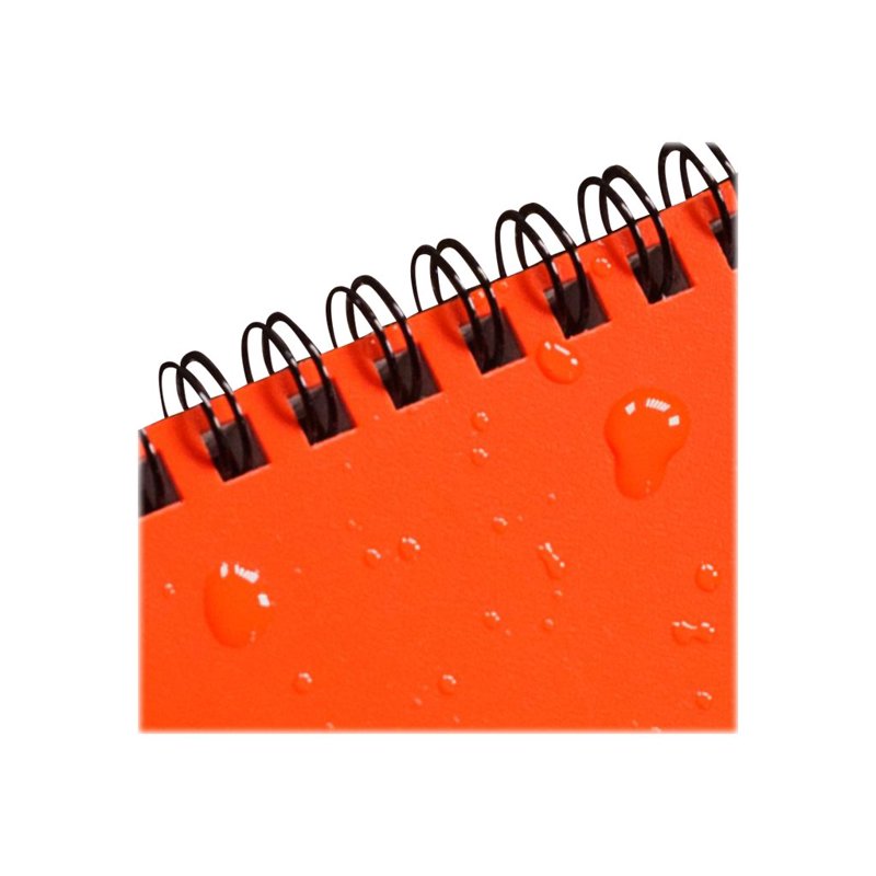 Spiral Notebook with Orange Cover, 42 Sheets, Wire-O Binding, 6.6x8.5 in