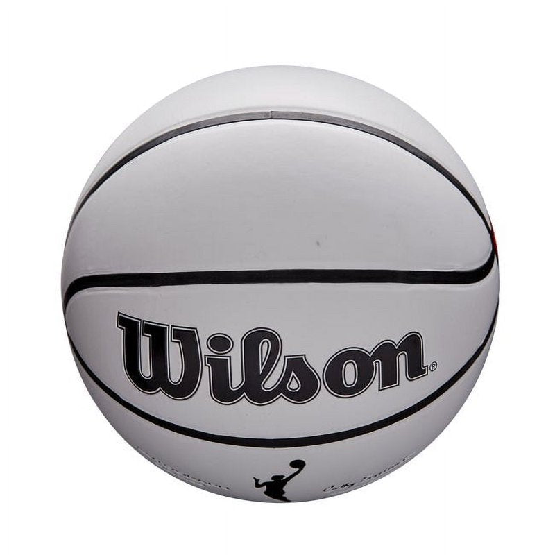 Wilson WNBA Autograph Basketball - 28.5 Inch White & Orange Display Trophy Ball