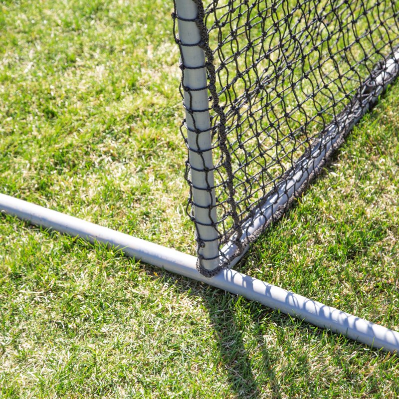 Portable Baseball & Softball Pitcher Safety Net 6x6 ft L-Screen with Steel Frame