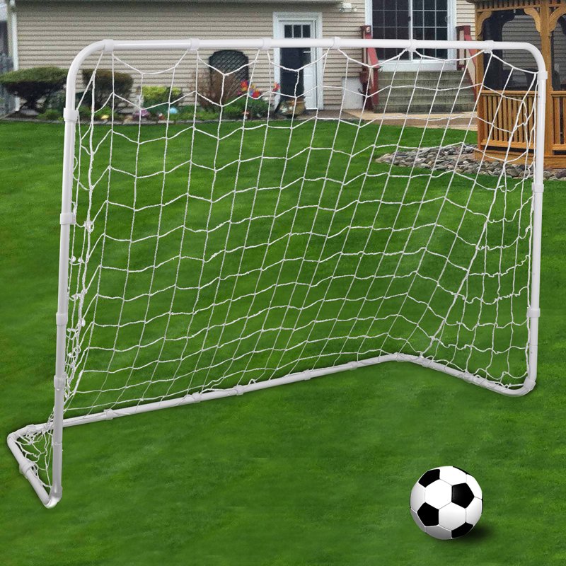 ZA 6' x 4' Portable Soccer Goal with Steel Frame for Backyard Training - Includes 6' x 4' Net (Variation: 1)