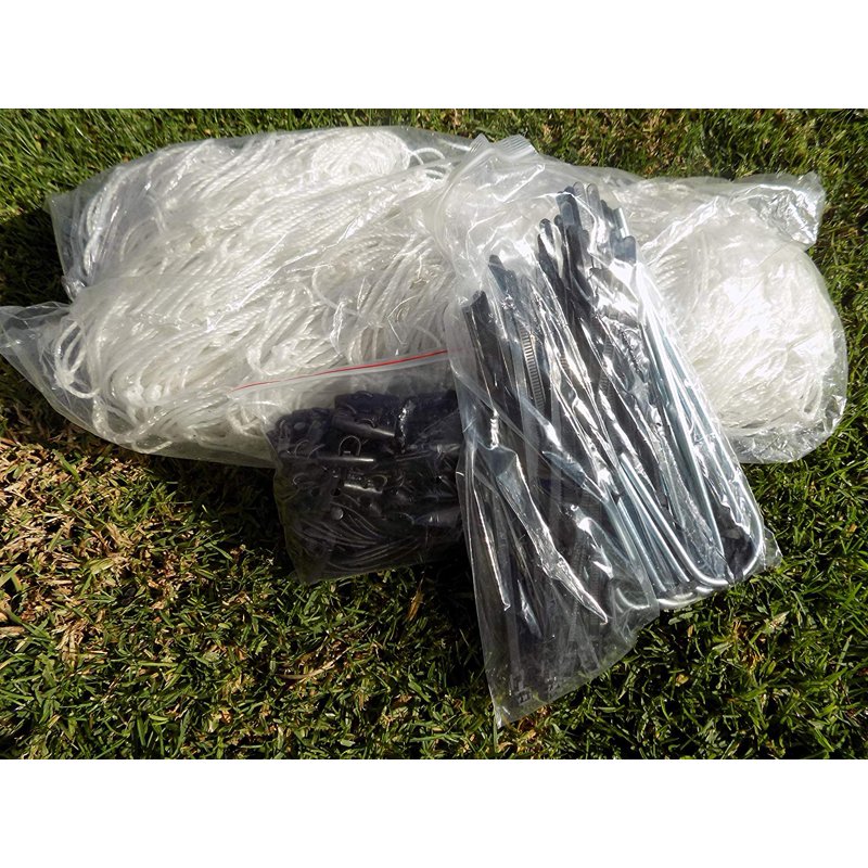Pass 12' x 6' Competition Soccer Goal - 2in Steel Frame with Net, Ground Stakes
