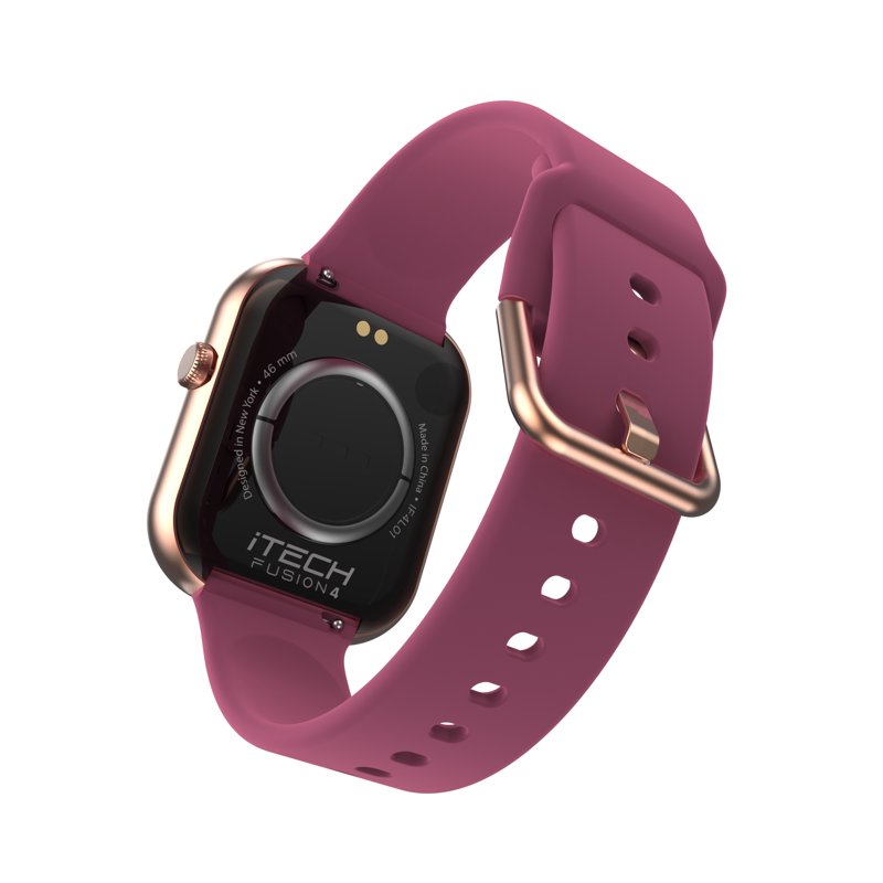 Unisex Smart Watch with Silicone Strap - Fitness & Health Tracking