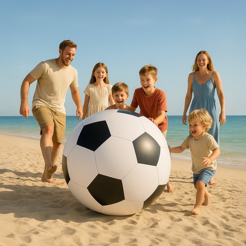 Giant Inflatable Beach Soccer Ball 59in PVC — Outdoor Party & Event Ball