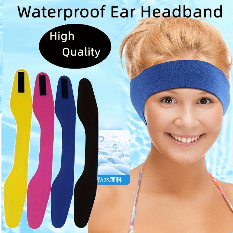 Waterproof Ear Protection Headband for Swimming & Water Sports - Reusable & Adjustable
