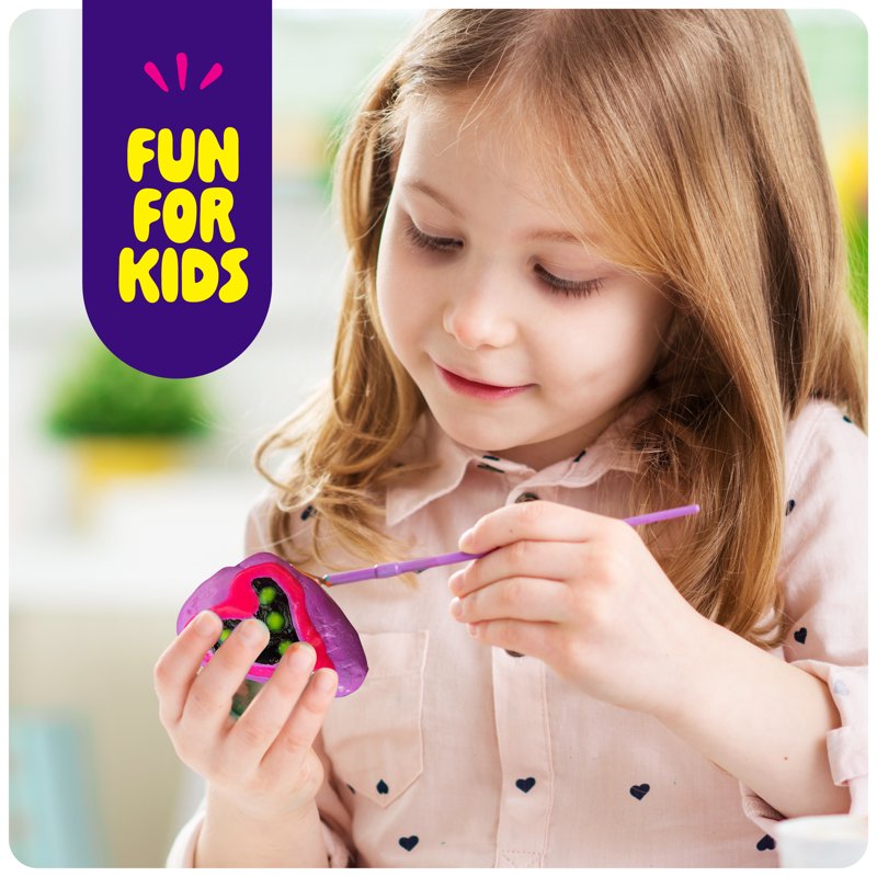 Glow-in-the-Dark Rock Painting Kit for Kids - Creative Easter Craft Set