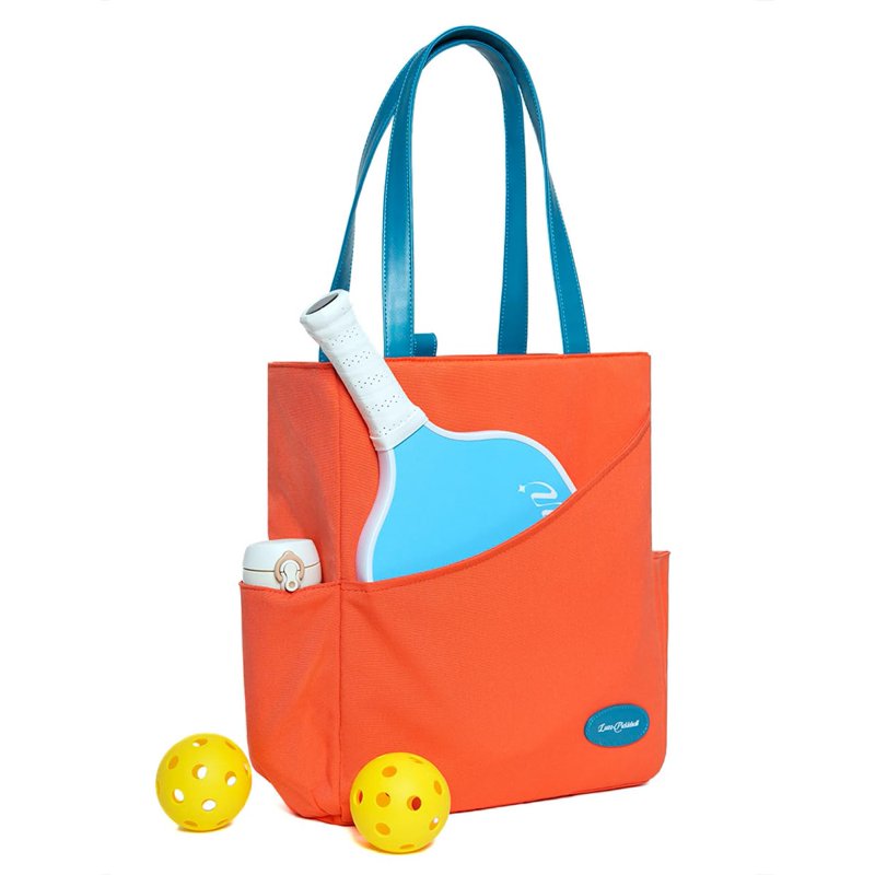 Luzz Pickleball Tote Bag Orange - Versatile Sports Shoulder/Carry Bag for Men & Women