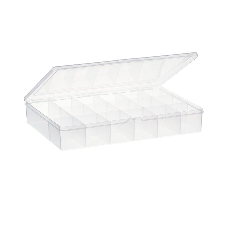 Bead Organizer 17 Compartment Storage Box Bulk 12 Pack for Beads Nuts Bolts Tacks