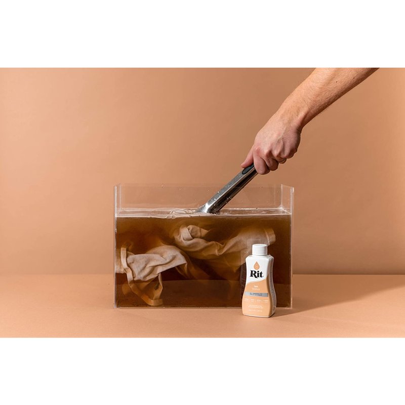 All-Purpose Liquid Fabric Dye - Tan, 8 fl oz, Pack of 6 for Clothing & Home Decor