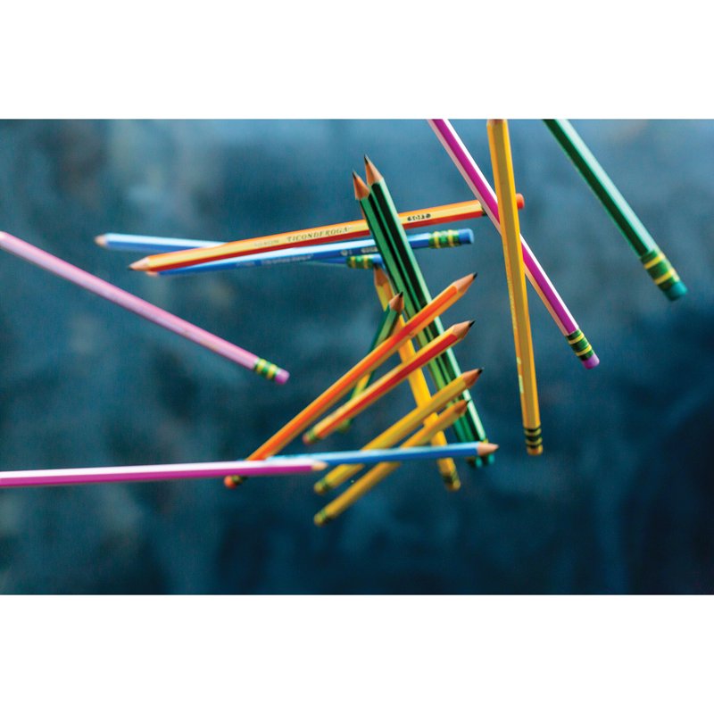 Neon Pencil Set - 36 Pack #2 Graphite, Latex-Free Erasers, Pre-Sharpened