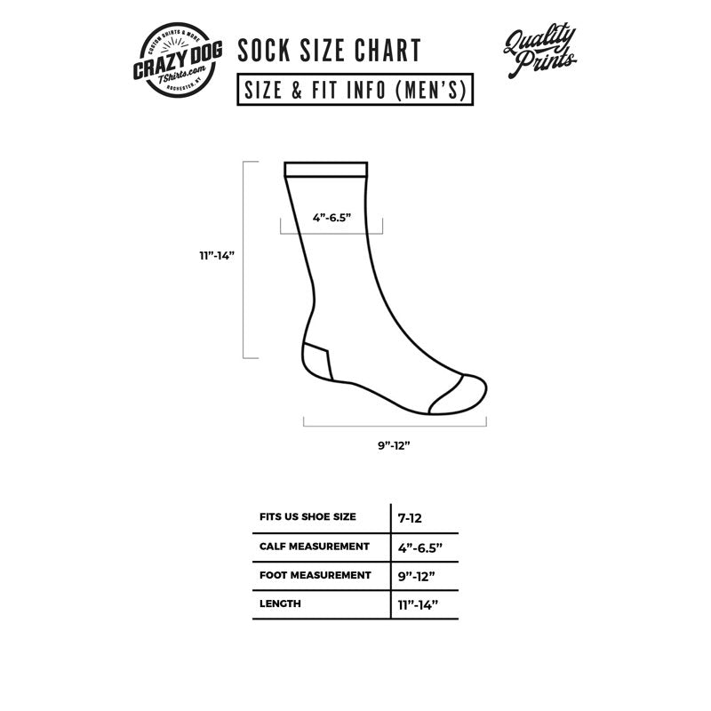 Men's Football Socks 4-Pack - Funny Pigskin & Game Day Designs - Crew Socks