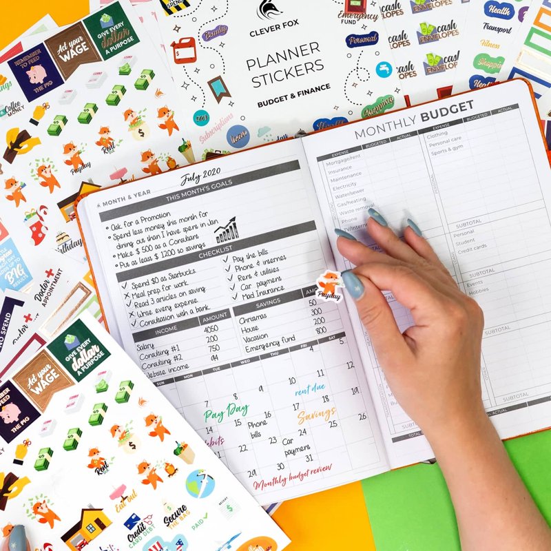 Budget Planner Sticker Set - 1030+ Financial Stickers for Monthly and Weekly Budgeting