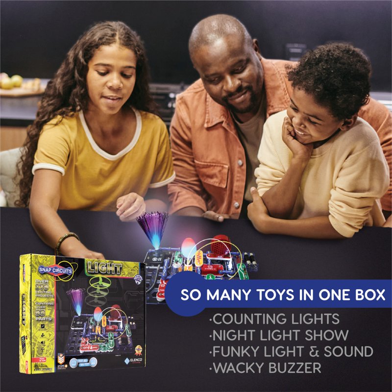 Electronic Science Kit for Kids - 175 Projects STEM Educational Toys with Light Show