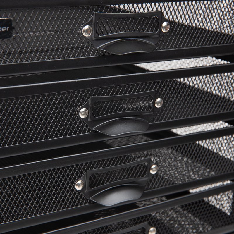 Mesh 10-Drawer Desk Organizer for Office, Crafts & Mail Sorting, Black or Silver