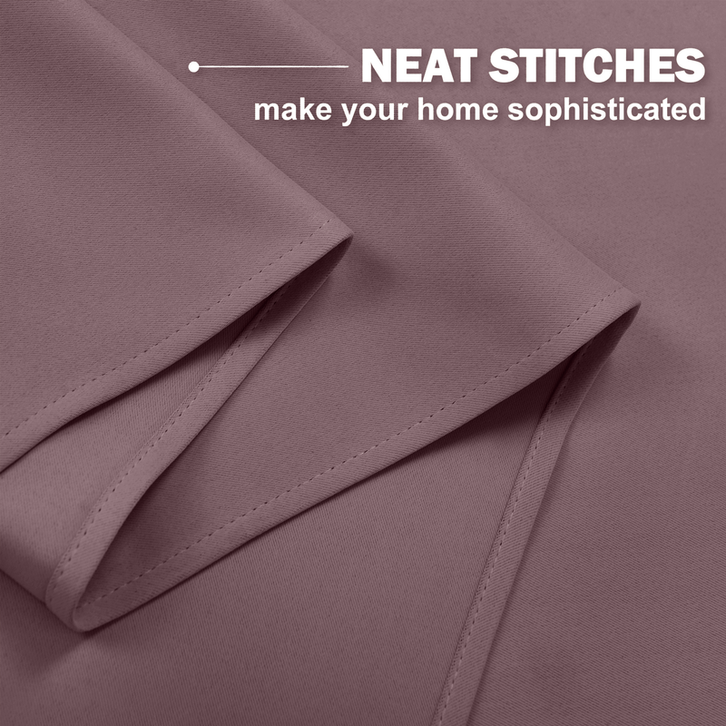 Blackout Insulated Curtains for Small Windows - Energy Efficient Privacy Drapes