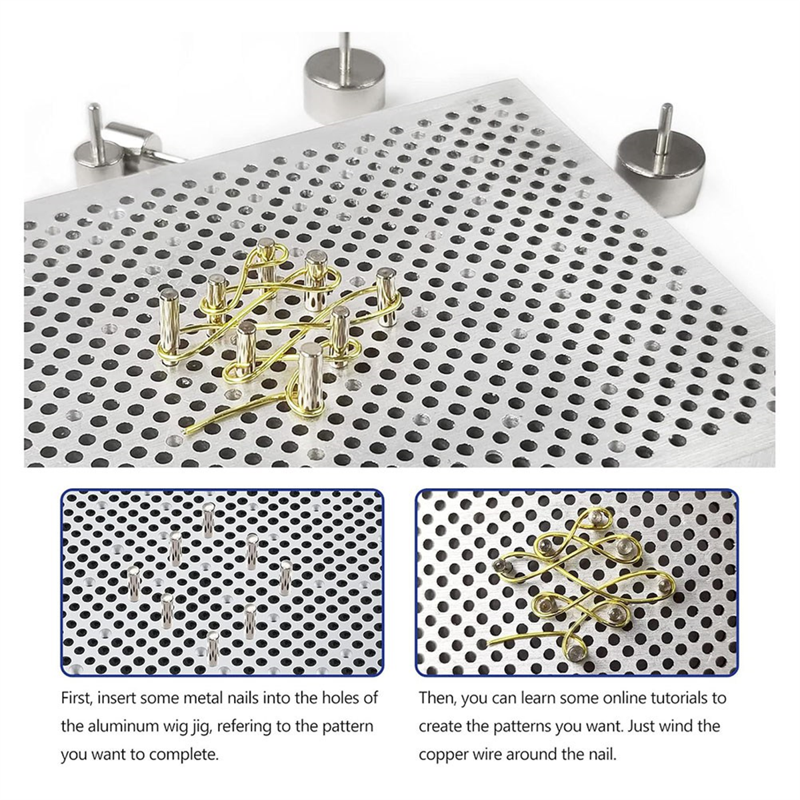 Jewelry Beading & Wire Bending Jig Kit with 6-in-1 Pliers and Metal Pegs