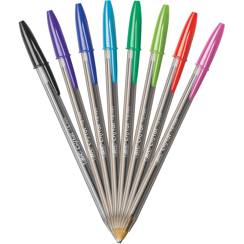 Assorted Color Ballpoint Pens 1.6mm Bold Point 24 Pack - Smooth Writing