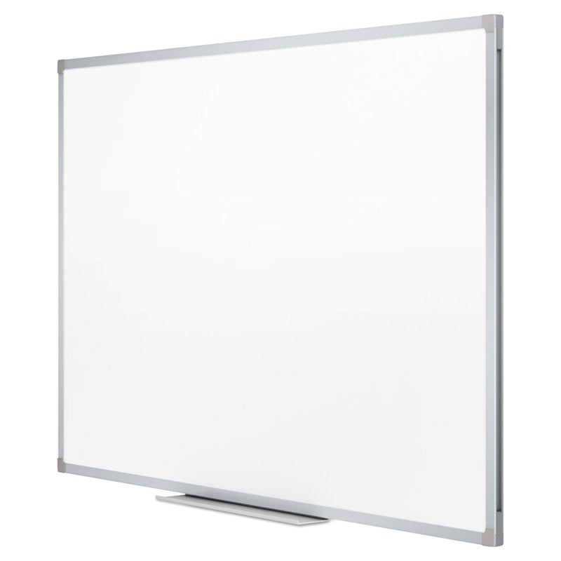 Melamine Whiteboard 3x2 ft with Aluminum Frame, Dry-Erase Surface