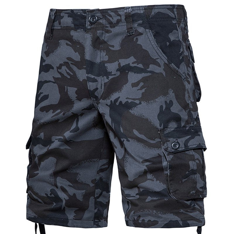 Men's Camo Cargo Shorts Below The Knee with Pockets - Relaxed Fit, Durable Fabric
