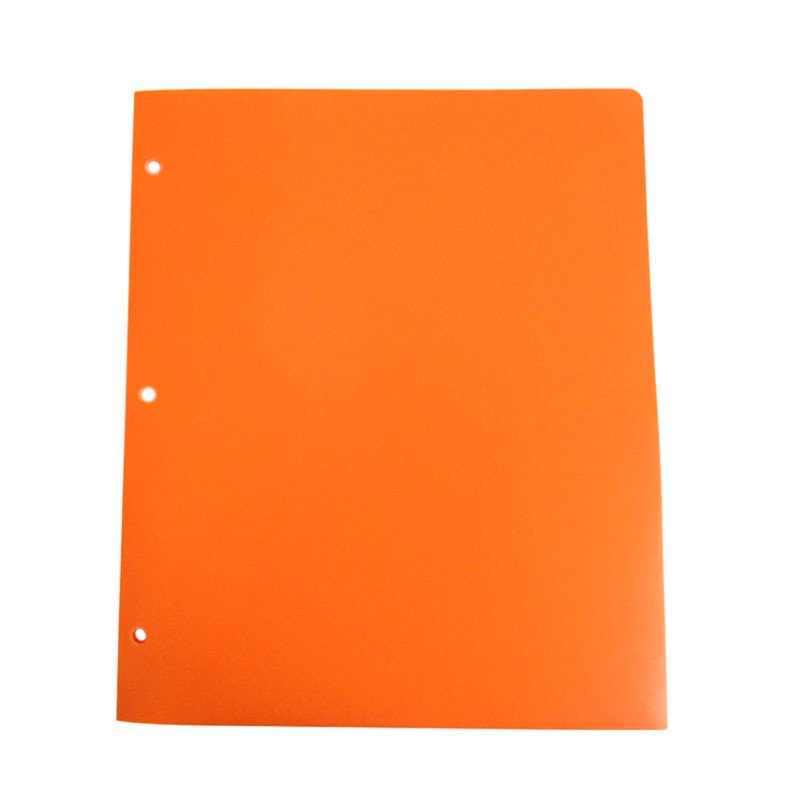 2-Pocket Recycled Plastic Folder for 3-Ring Binders, Holds 11x8.5 Inches Paper