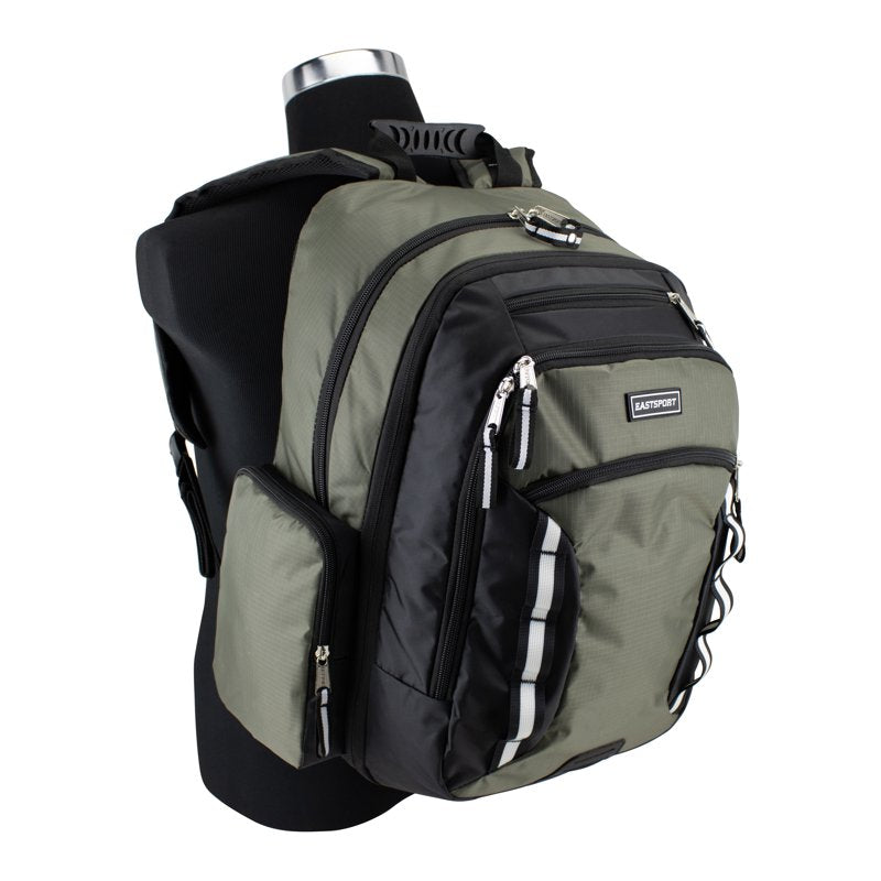 Expandable School & Laptop Backpack - Fits 17 Inch Laptop, Multiple Pockets, Adjustable Straps