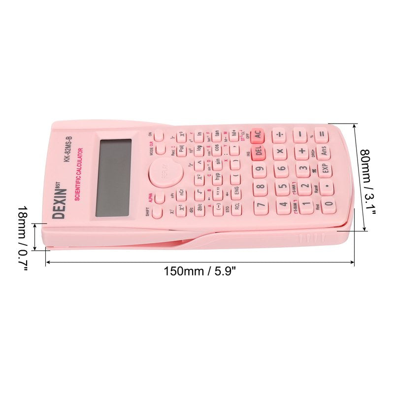 Scientific Calculator 2 Line 12 Digit Engineering Math Calculator Pink