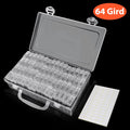 64 Grids Diamond Painting Storage Box with Adjustable Dividers - Bead and Jewelry Organizer