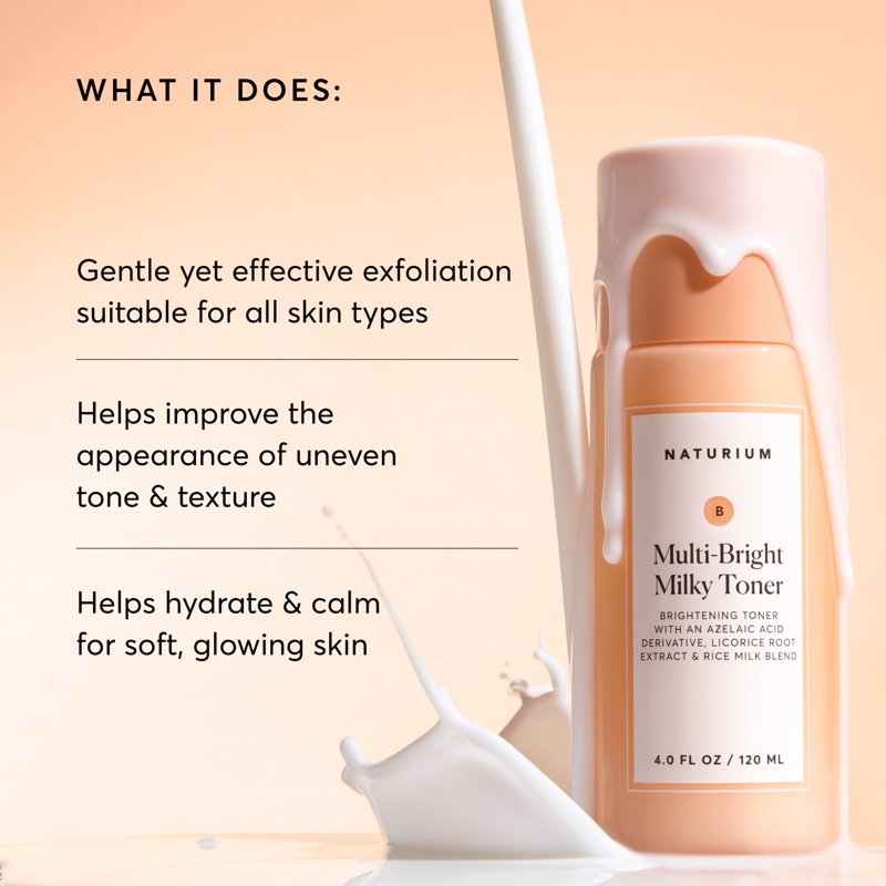 Brightening Milky Toner with Azelaic Acid for Radiant Skin - 4 fl oz