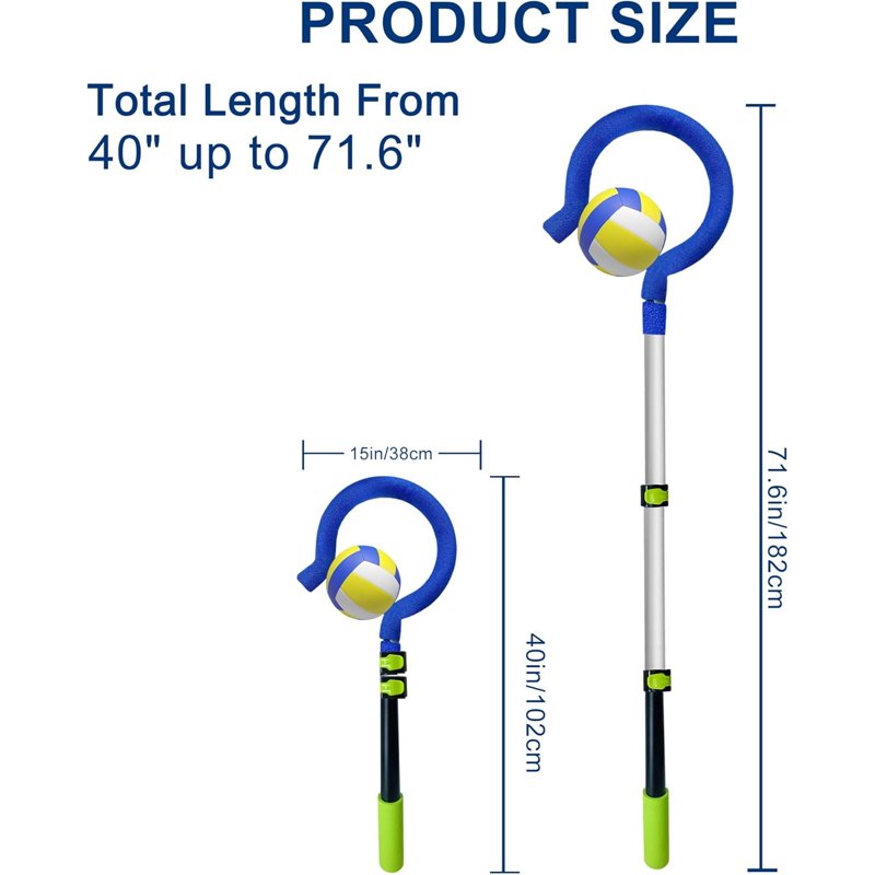 Adjustable Volleyball Spike Trainer - Lightweight & Durable for Beginners