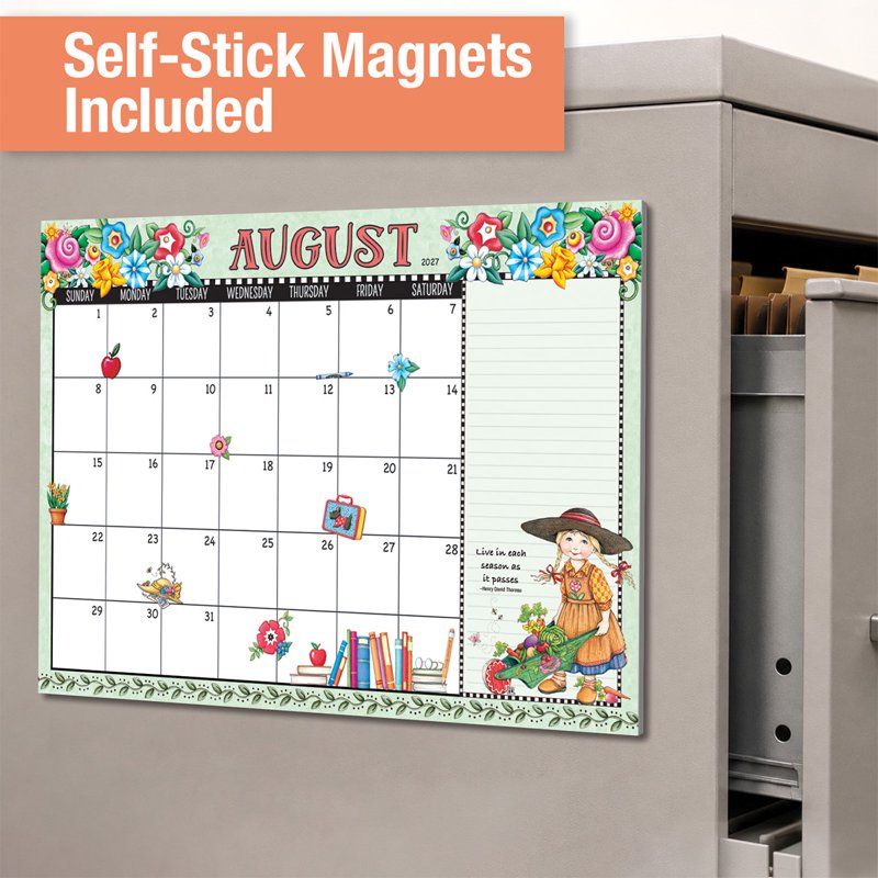 Mary Engelbreit Desk Calendar Pad - 24-Month Large Office & Home Planner
